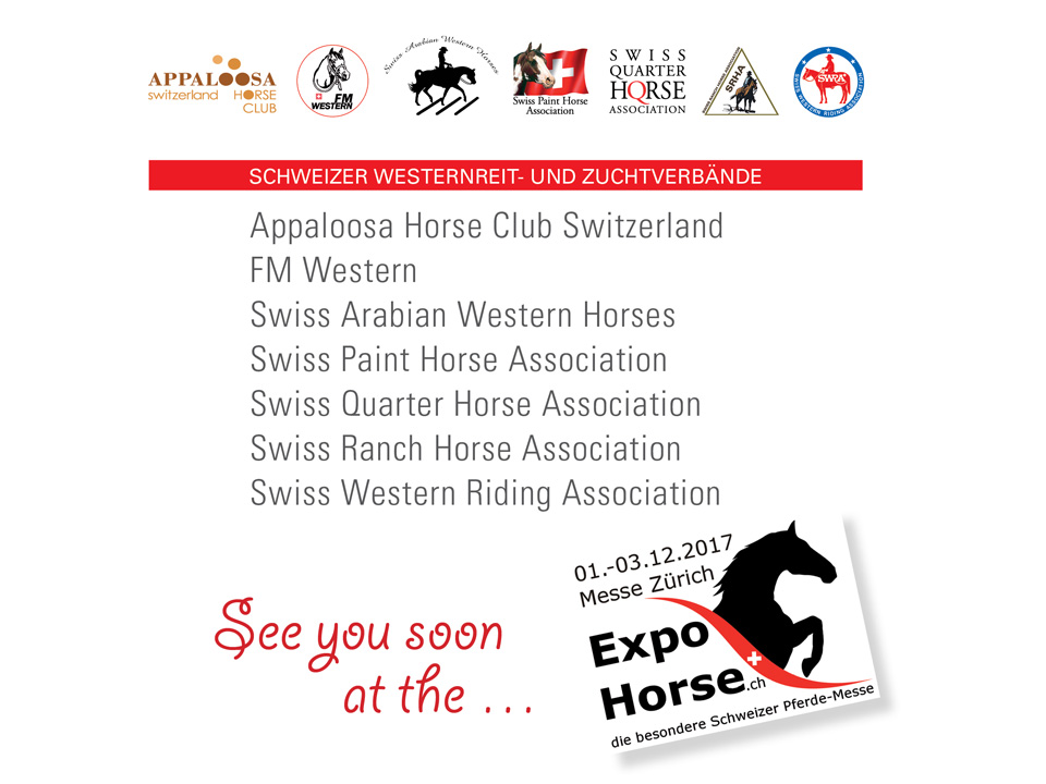 Die SWRA an der Expo Horse vom 1.-3.12.2017